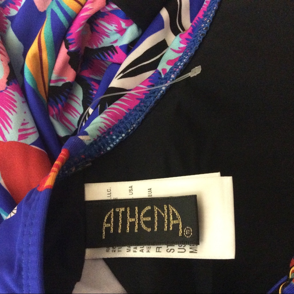 New Athena Mexican Floral Cowl One Piece Swimsuit - Picture 7 of 10